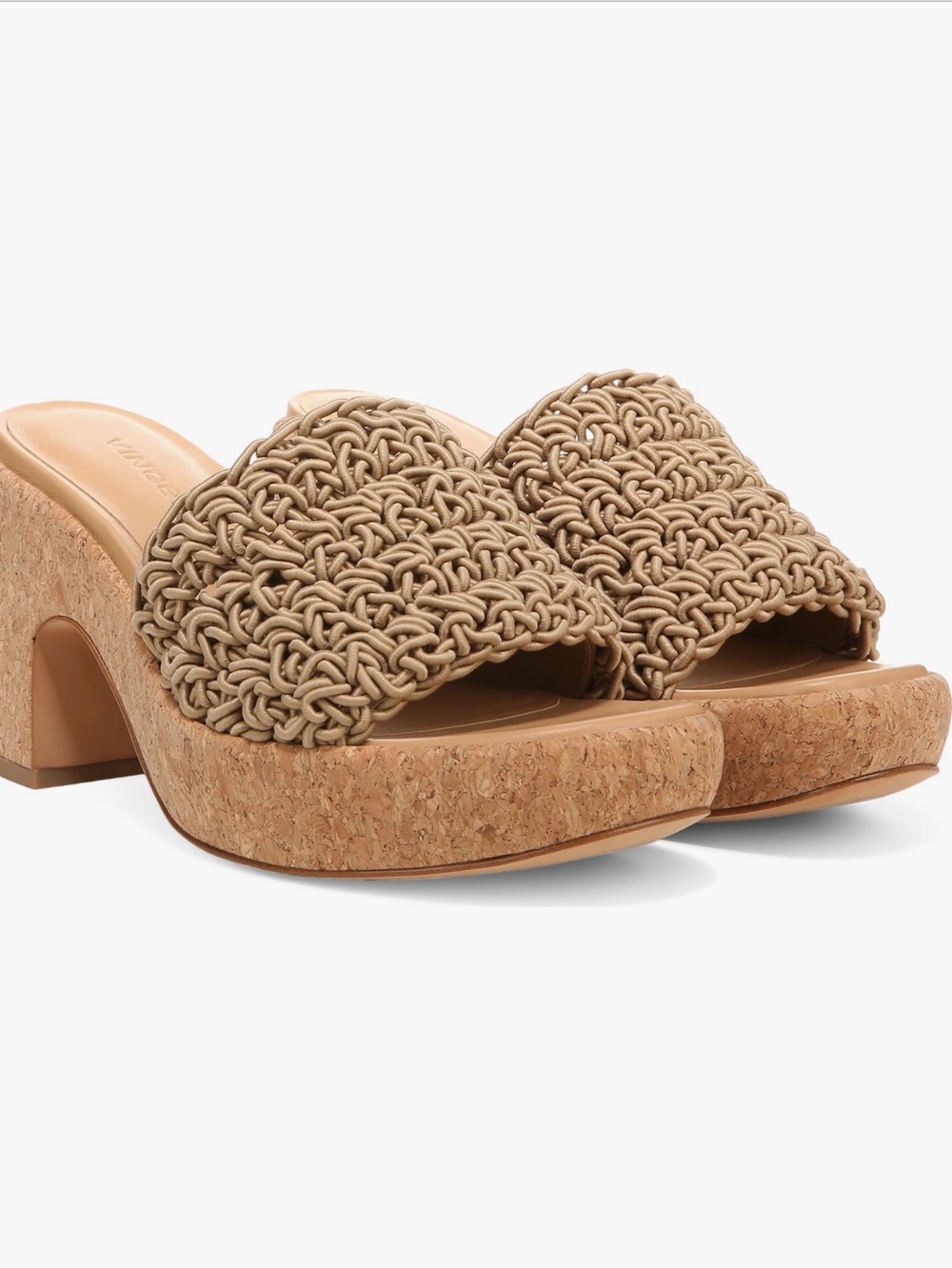 Vince Nicki Platform Slide Sandals Size 8.5M